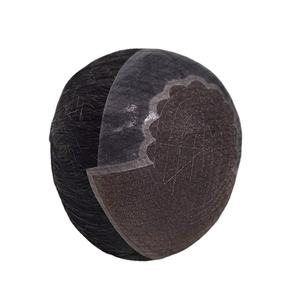 Peluca de Cabello Remy Indio con Frente de Encaje, Modelo Q6, THB 2025, con Flequillo, Base sin Pegamento, Color Rubio, Densidad 130%-250%, Nudos Decolorados - Product Image 5