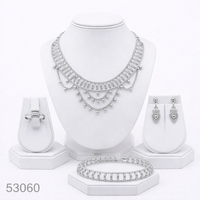 Ensemble collier et boucles d'oreilles pendantes élégants en zircon plaqué or, motif feuille tendance pour femme, avec chaîne corde de 16 pouces 53059