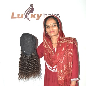 Extensions de cheveux humains indiens Remy bouclés bruts non traités à double trame, 100% prix de gros, toutes couleurs disponibles - Product Image 2