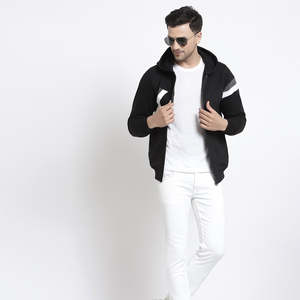 เสื้อฮู้ดซิปผู้ชายแบบใหม่ทันสมัย ระบายอากาศได้ดี ผลิตจากผ้าฝ้าย 100%  แบบโอเวอร์ไซส์  สามารถสั่งทำได้ - Product Image 4