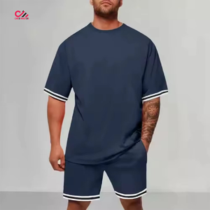 High Demand Shirt Shorts Set <b>Hip</b> Hop Unisex Oversized Design Vintage Best Quality t Shirt and Shorts Set <b>for</b> Men - Product Image 4