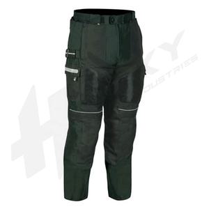 Pantalon de sport de course pour hommes XL noir Textile Cordura Coussinets de protection imperméables à fermeture éclair complète Personnalisables Moto - Product Image 3