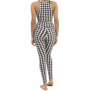 Conjunto de Yoga sin Tirantes con Cuello Alto para Mujer, Cintura Elástica, Secado Rápido, Transpirable, Sin Costuras, Spandex/Nylon, Ropa Deportiva Antibacteriana - Product Image 5