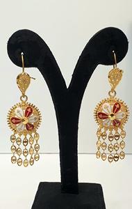 Colección Africana 4GRM Dubai, Chapado en Oro de 24K, Nuevos Diseños Árabes, Piedras Sintéticas Azules y Blancas, Gran Venta, Nuevo con Descuento - Product Image 3