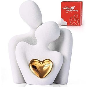 Statua di Coppia per Mobile TV, Arredamento Casa Soggiorno e Camera da Letto, Sculture d'Amore per Anniversario e Matrimonio, per Casa e Ufficio - Product Image 1