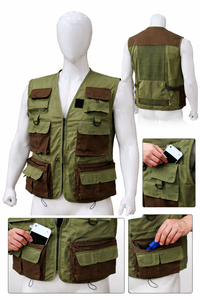 Chaleco Deportivo para Hombre, Transpirable, UPF 35, Secado Rápido, con Cierre de Cremallera, 140g, para Senderismo, Pesca y Escalada - Product Image 2