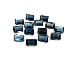 Buena calidad Natural London Blue Topaz Octagon Cut 4-16 MM Piedra preciosa suelta Calidad AA Certificado IGI - Product Image 2