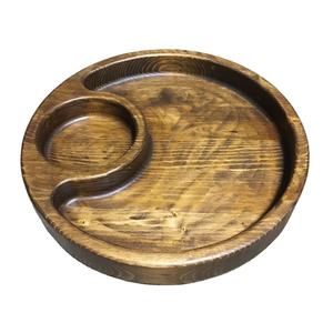 ถาดไม้กลมขัดเงาสไตล์วินเทจ,ถาดเสิร์ฟไม้มะม่วงสำหรับผู้ผลิตขายส่ง - Product Image 1