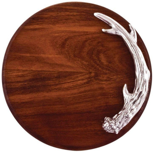 Attractive Wooden <b>Tray</b> With Silverware Floral Accent Metal Handles <b>Snacks</b> Serving <b>Tray</b> Coffee Table <b>Tray</b> For Hotel Restaurant - Product Image 3
