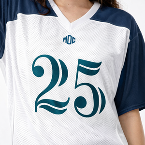 Camiseta de Fútbol Americano Personalizada, de Malla Transpirable, de Verano, de Manga Corta, para Hombre, con Hombros Caídos, de 250 g/m², Fabricada en EE. UU. - Product Image 6