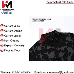 เสื้อโปโลแทคติคอล รับผลิตโลโก้ตามสั่ง ผู้ผลิต OEM ระบายเหงื่อได้ดี ชุดยูนิฟอร์ม ขายส่ง ผู้ส่งออก - Product Image 2