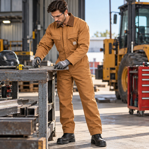 Overoles Industriales para Hombre, Ropa de Trabajo Resistente, Overol de Algodón, Uniforme de Mecánico, Ropa de Trabajo de Construcción, Ropa de Seguridad para Taller - Product Image 4