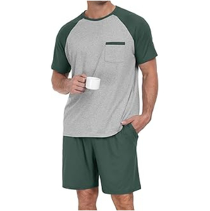 Custom Summer New Men Casual Breathable Shorts <b>Sets</b> Short Sleeve T Shirt Shorts Solid <b>Set</b> Cotton Men <b>Twin</b> <b>Sets</b> - Product Image 1