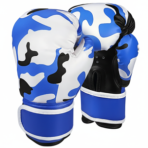 Adults Printed Logo for Martial Arts Training Boxing Gloves Cheap Price Durable Synthetic Leather Punching Gloves - Product Image 6