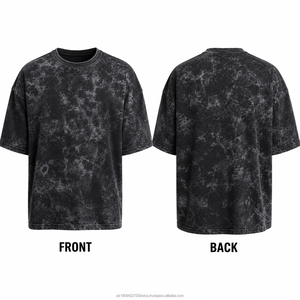 Camiseta de Algodón Tie-Dye Extra Grande para Hombre, Sin Mangas, Cuello Redondo, Estilo Urbano, Tejido de Punto, Transpirable, 220g, Ropa Casual - Product Image 5