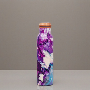 Bouteille d'eau 100 % cuivre pur, anti-fuite, finition émaillée, pour sport, fitness, yoga, pichet à boisson, produit bienfaissant pour la santé - Product Image 4