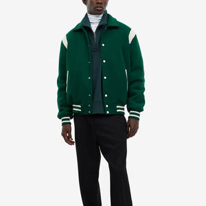 Classic <b>Retro</b> Look Men Varsity <b>Jacket</b> Premium Quality Full Sleeves Button New Embroidery Men Baseball <b>Jacket</b> - Product Image 2