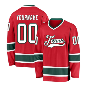 Sportswear 100% <b>Polyester</b> Unisex Customized Style Printed Ice Hockey Jersey Plus Size Summer Custom Team Player Name Number - Product Image 6