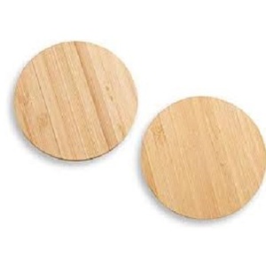 Juego de Posavasos de Madera Antigua de Color Marrón Oscuro Natural con Estilo Rústico, Incluye Soporte Adicional para Uso en la Cocina - Product Image 3