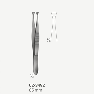 Pince à épiler de précision professionnelle en acier inoxydable de 85 mm pour extensions de cils et réparation électronique - Product Image 3