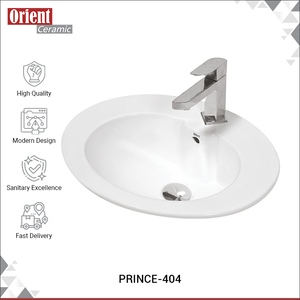 Vendeur fiable proposant des lavabos en céramique blanche de haute qualité, super élégants, design luxueux, pour salle de bain, en provenance d'Inde. - Product Image 2