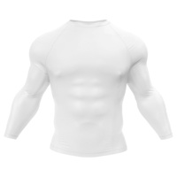 Ensemble de rashguard de compression pour hommes, logo personnalisé, UPF 50+, Jiu Jitsu, Muay Thai, Kickboxing, respirant, écologique, antibactérien