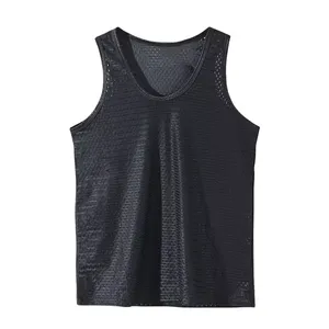 Custom Designs Breathable Eco-Friendly <b>Mens</b> Tank Tops <b>Singlet</b> Polyester Fiber Quick Drying Professional Design - Product Image 1