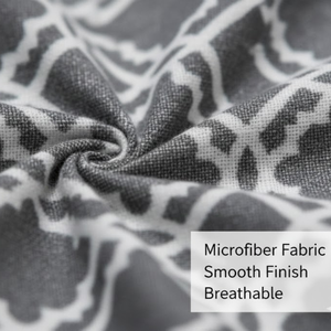 Ensemble de draps double en microfibre moderne au fini doux couleur pêche |   Literie écologique 200TC légère, respirante et résistante à la décoloration - Product Image 5