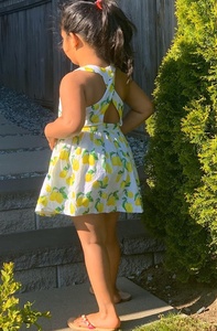 Gasa de algodón con estampado de limón bonito, colección de verano, Adorable y perfecto para madre e hija - Product Image 5