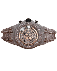 Reloj de Lujo con Diamantes Moissanite para Hombre, Reloj de Pulsera de Acero Inoxidable - Product Image 1