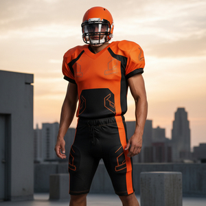 Uniforme de Fútbol Americano Personalizado Elástico al por Mayor, Jersey Transpirable con Paneles Laterales de Malla, Ropa Deportiva para Equipos - Product Image 4