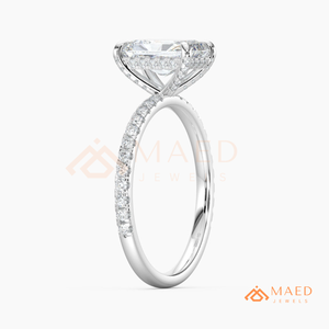 <b>Silver</b> <b>Emerald</b> Cut Moissanite <b>Ring</b> Elegant Womens Engagement Jewelry Luxury Fashion <b>Ring</b> NYC Style Gift - Product Image 6