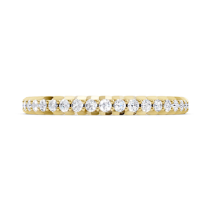 Bague Éternité Facettée en Or 9K la Plus Vendue, Bijou de Corps Fin, Bague en Diamant de Laboratoire Brillant et Contemporain - Product Image 2