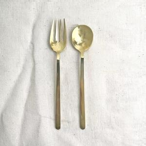 Services de couverts en acier inoxydable ton chaud, hauteur de table, pour fêtes – Écologiques, personnalisables, qualité supérieure, rehaussent l'harmonie de la table - Product Image 6