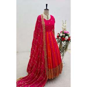 Robe de soirée pour femme avec élégant ensemble Dupatta Pent et magnifique - Product Image 4