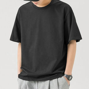 Camiseta Ligera de Alta Calidad para Hombre, de Poliéster/Algodón, con Logotipo Estampado en la Parte Delantera, Tela de 200g, Ropa Casual - Product Image 1