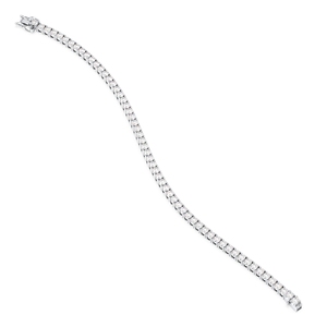REYES Customize 925 Sterling <b>Silver</b> VVS Moissanite Tennis Bracelets 14K Gold Rhodium Plated Wedding Gift Fine Jewelry <b>For</b> <b>Women</b> - Product Image 3