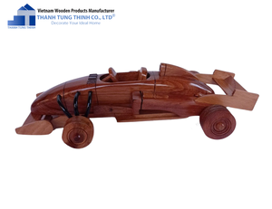 Thanh Tung Thinh Wooden Vintage Car Model Handmade Decorative Piece for Living Room - Product Image 2