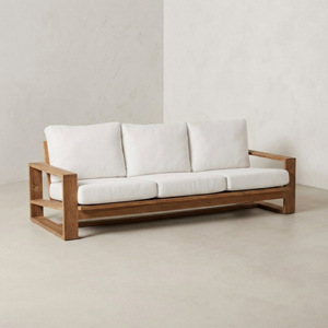 Living Room <b>Sofas</b> Solid Teak Wood <b>Sofa</b> <b>Set</b> Minimalist Japandi Block Wood Lounge Couches 3 Seater Couch for Home Luxury ambiance - Product Image 4