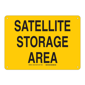 ป้ายจราจรแบบพับได้ Brady Satellite ป้ายเตือนความปลอดภัยแบบมองเห็นได้ชัดเจนสำหรับพื้นที่เก็บของอันตราย - Product Image 3