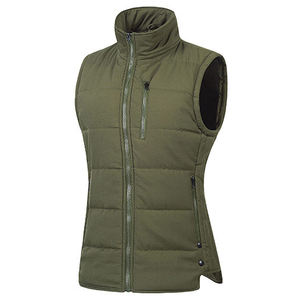 Chaleco Acolchado de Mezclilla Grueso para Invierno OEM con Cierre de Cremallera, Cuello Reversible, Estampado Completo, Sin Mangas, Estilo Casual, Tallas Grandes, Transpirable - Product Image 3