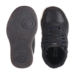 Chaussures de sport décontractées noires pour hommes, élégantes, à lacets, confortables pour la marche quotidienne, chaussures tendance. - Product Image 4