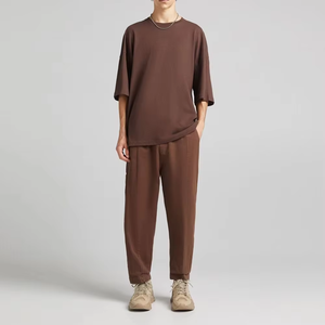 Pantalon de jogging décontracté pour homme, respirant et à séchage rapide, en toile polyester/coton, coupe droite, fabriqué au Pakistan – Meilleures ventes - Product Image 2