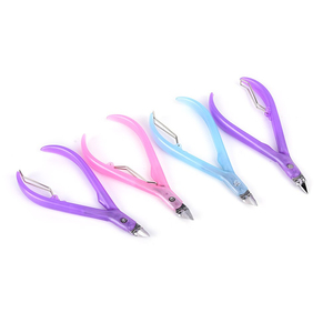 Ciseaux coupe-cuticules en acier inoxydable pour ongles et cuticules, avec manche doré, pour peaux mortes, pince de beauté - Product Image 2