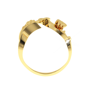 AJRETAIL แหวนหมั้นรูปหัวใจสีเหลืองทอง 14K 'ร่วมกันตลอดไป' พร้อมใบรับรอง เครื่องประดับโรแมนติกสำหรับผู้หญิง - Product Image 5