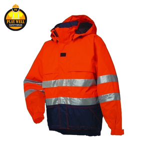 Veste de sécurité réfléchissante haute visibilité orange pour l'hiver, vente chaude - Product Image 6