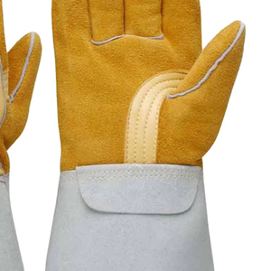 Guantes de Trabajo de Seguridad de Cuero Vacuno Resistentes al Calor de Alta Calidad para Soldadura Industrial TIG MIG Argón, Servicio OEM - Product Image 6