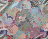 Fleur Aquarelle Cotton Jardin Romantique Cambric The Pastel Meadow Coral Impressionist Fleur Sauvage Prato di Fior