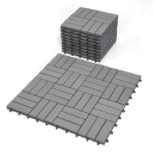 Carrelage de sol extérieur en bois d'acacia antidérapant 300x300mm, garantie 5 ans, nouveau produit phare GWV-6012G, texture bois classique moderne - Product Image 1