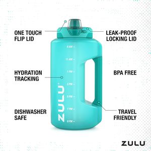 Botella de Agua Deportiva de Medio Galón con Pajita, Botella Deportiva Premium - Product Image 2